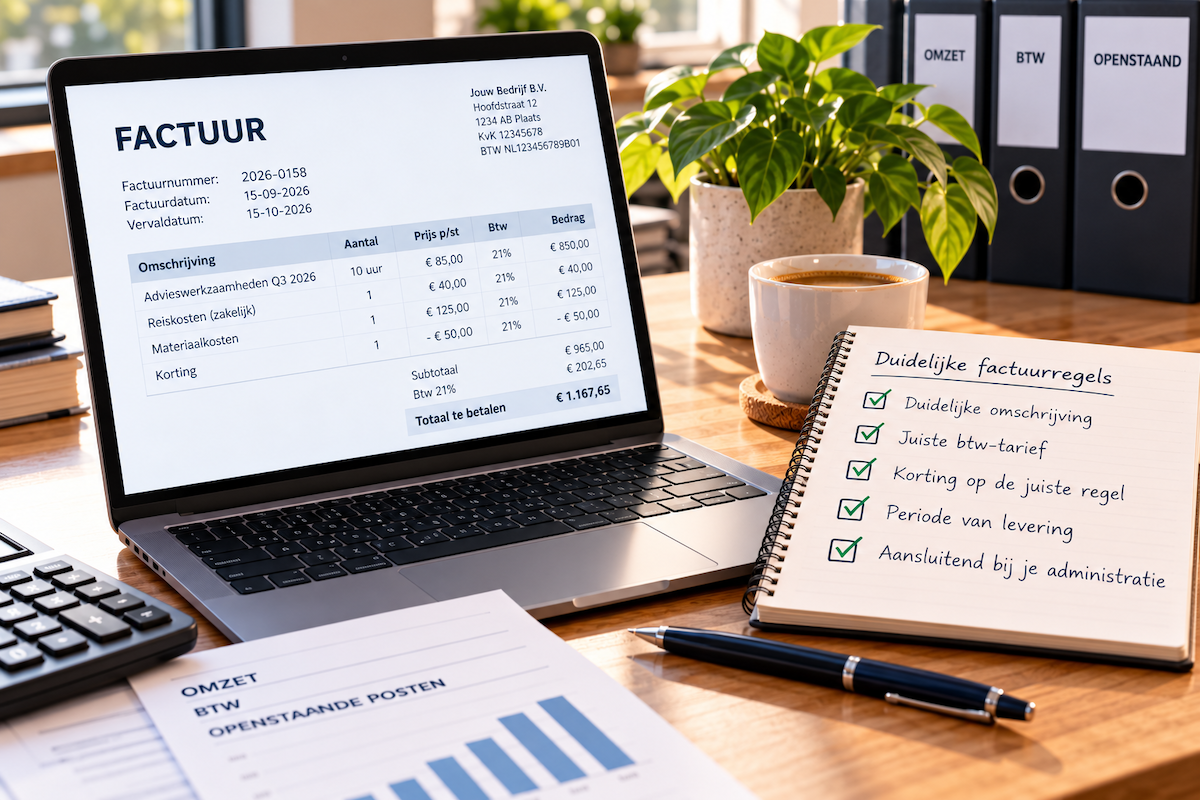 Een goede administratie begint bij duidelijke factuurregels